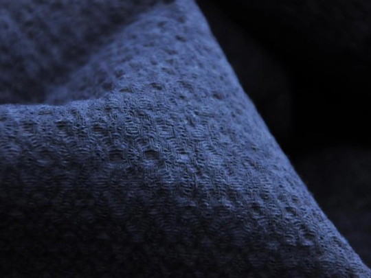 Sofa Cover Indigo Blue Thick Fabric - Shibori Dyed Tie Linen Cloth Thickening Clothing Natural Plant Dyes Hand