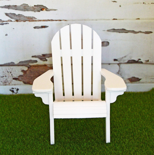 Adirondack Chair For Dollhouse Outdoor Furniture, Miniature Chairs, Lounge Chair, Patio 1 6 Scale