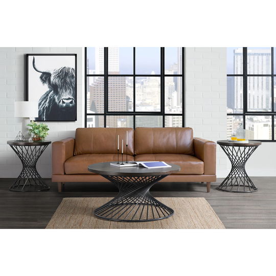 Picket House Furnishings Williams Round End Table in Walnut
