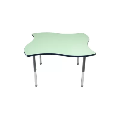 JP2 Whiteboard Table 54" L x 54" W Adjustable Height Novelty Activity Table