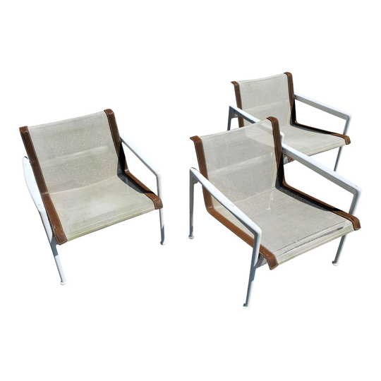 Set Of 3 - 1966 Collection Richard Schultz For Knoll Outdoor Lounge Chairs
