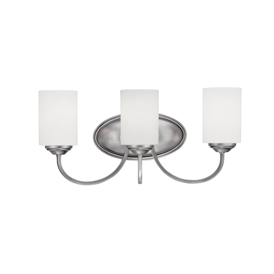 Millennium Lighting Lansing 3 Light Bathroom Vanity Fixture with Frosted Glass Shades