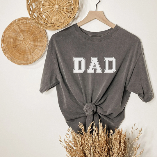 Comfort Colors® Varsity Dad Shirt | Dad Shirt, Dada T-Shirt, Cute Daddy Father's Day Gift, Papa Life