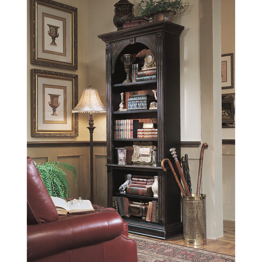 Black Bookcase - 36"W x 84.5"H x 14"D