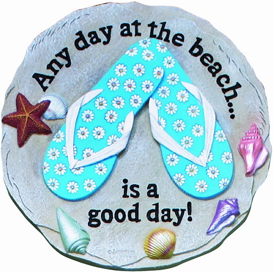 Sandals at the Beach Decorative Garden Stone - Multi-Color