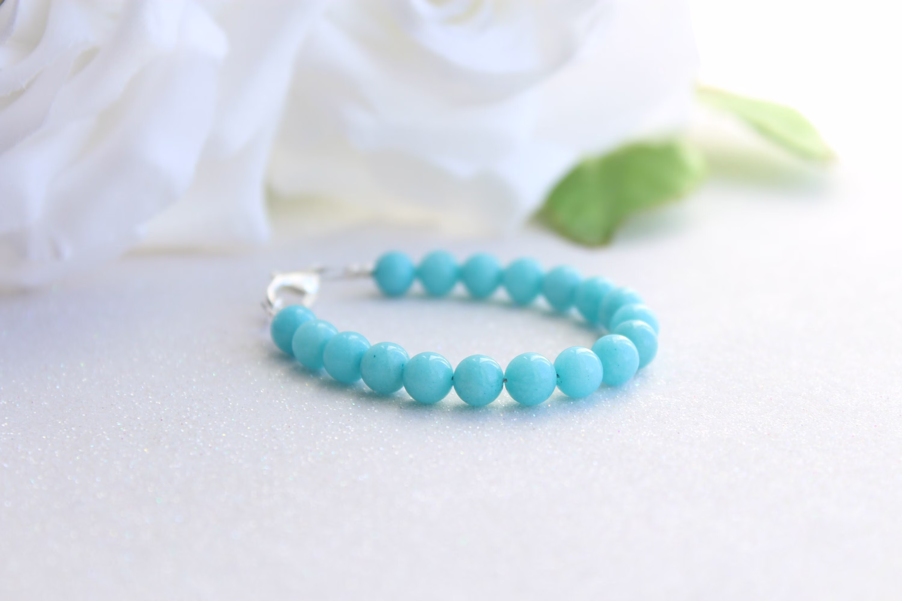 March Birthstone Bracelet - Aquamarine Children's Jewelry Keepsake Gift