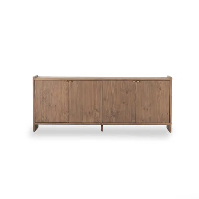 Deok 78" Wide Pine Solid Wood Sideboard