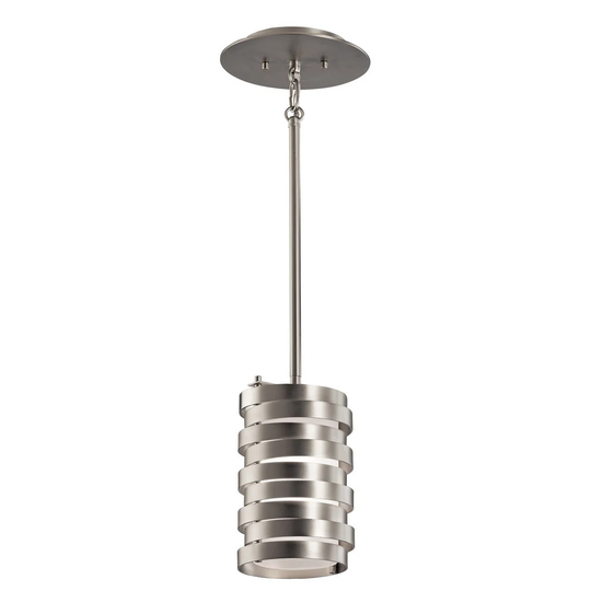 Kichler Lighting Roswell Collection 1-light Brushed Nickel Mini Pendant