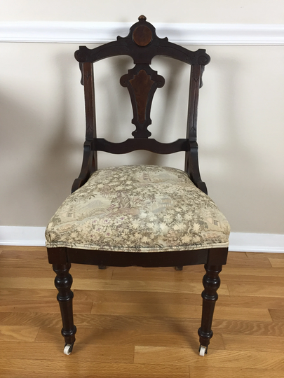 Antique Victorian Carved Side Chair