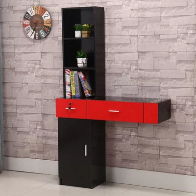 Dockrey Wall Mount Salon Spa Hair Styling Station Shelf Desk Storage Cabinet