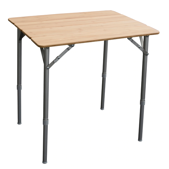AmeriHome 25.75"x17" Adjustable Height Folding Table W/ Carry Bag