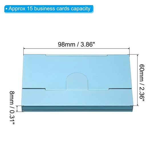 Aluminum Business Card Holder Case, Metal Slim Name Cards Case, Red