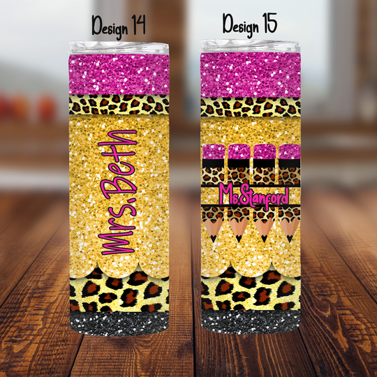Teacher Tumbler, Gift, Back To School, Pencil Tumbler