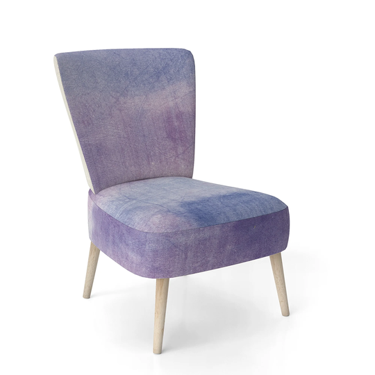 Designart 'Watercolor Purple Haze I' Upholstered Modern Accent Chair