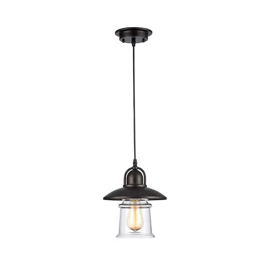 Industrial 1-light Oil Rubbed Bronze Pendant