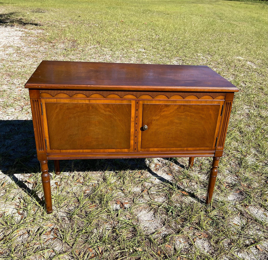 Vintage Wood Cabinet, Vintage Console, Small Buffet, Sofa Table, Furniture, Farmhouse Decor, Rustic, Solid Vanity, Sideboard
