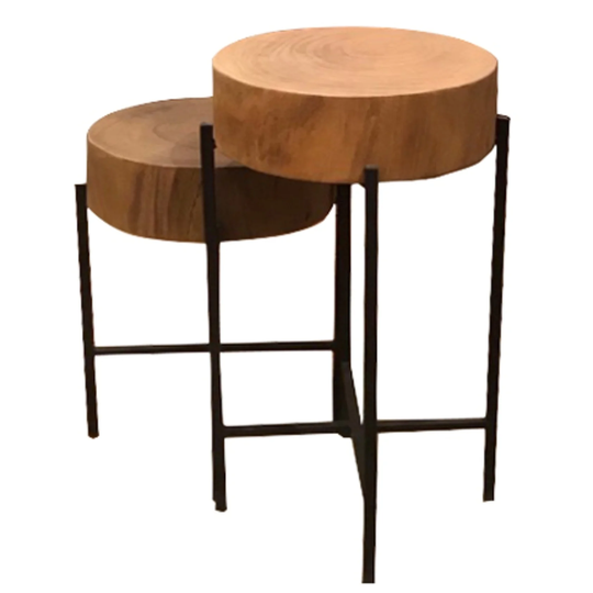 Round Solid Wood Accent Table Set - Hekman