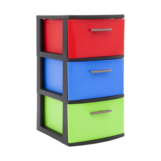 MQ ECLYPSE Tricolor 3-Drawer Storage Cabinet
