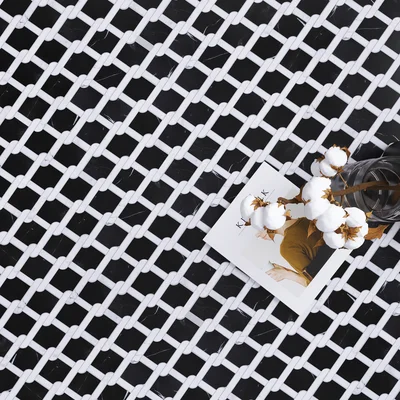 Nero Marquina Marble Random Mosaic Wall Tile