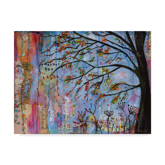 Jane Hinchliffe 'Embrace The Light Blue' Canvas Art - Multi-color