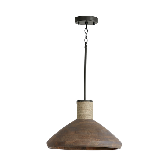 Jacob 1-light Grey Wash/ Iron Silk Hanging Pendant - Grey Wash/ Iron Silk
