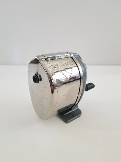 Vintage 1963 Boston L Single Standard Pencil Size Sharpener, Nice Cleaned Example, Hunt Manufacturing Co. Statesville, Nc