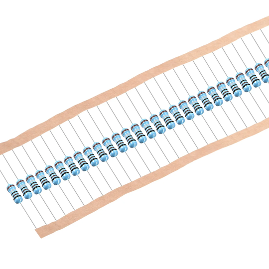 1/2W 0.1 Ohm Metal Film Resistors 0.5W 1% Tolerances 5 Color Bands 50 Pcs - Muti-Color