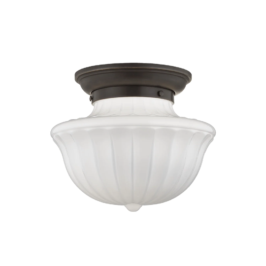 Hudson Valley Lighting Dutchess 1-light Medium Flush Mount, Old Bronze