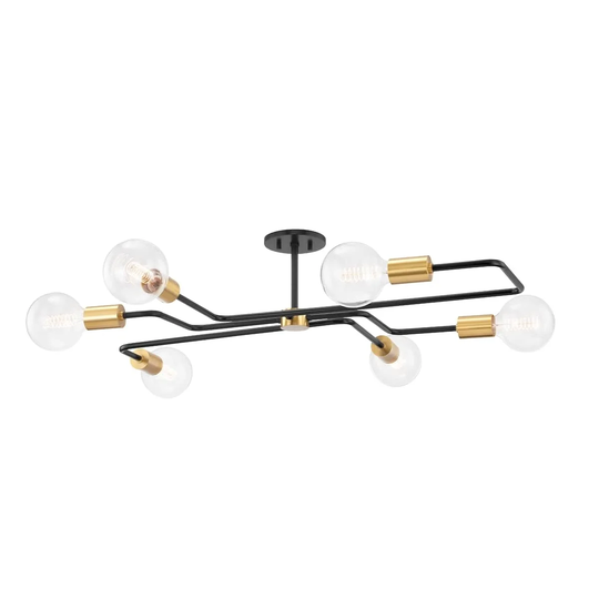 Jena Small 6 Light Semi Flush Mount