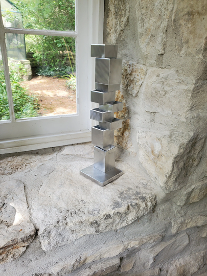 Abstract Sculpture Art, Small Decorative Handmade Home Decor Statue, Building Blocks, Toys