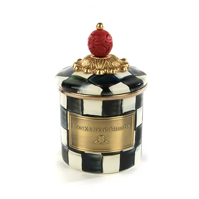 Courtly Check® Enamel Kitchen Canister