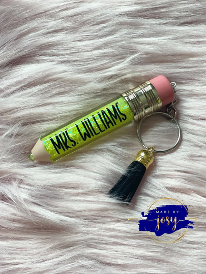 Teachers Gift | For Teachers| Pencil Keychain| End Of The Year Keychain|Cute Gift| Teachers Week