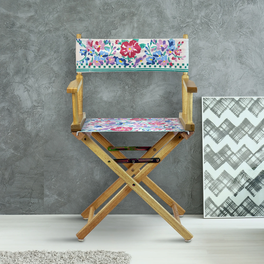 18" Director's Chair Natural Frame-Garden Classics - 21.75"W x 17"D x 33.75"H