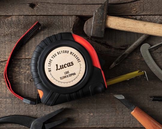 Personalized Tape Measure | Father's Day Gift Custom Engraved Measuring For Grandpa Gifts Him Dad Christmas