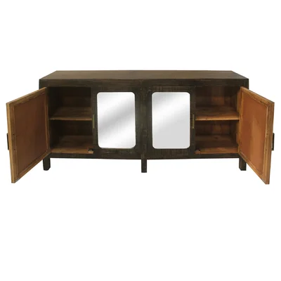 Courville 74" Wide Mango Wood Sideboard