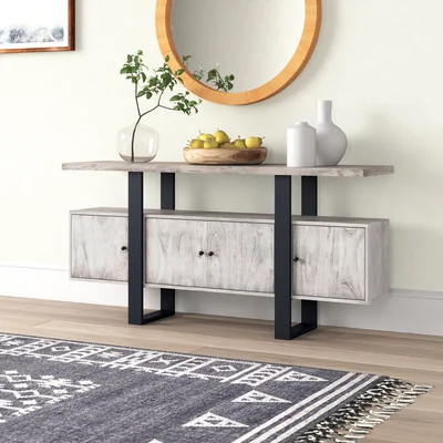 Vaile 63" Wide Acacia Wood Sideboard