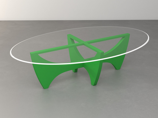 Mid-Century Modern Coffee Table Base | Vintage Style Metal For Oval Tables
