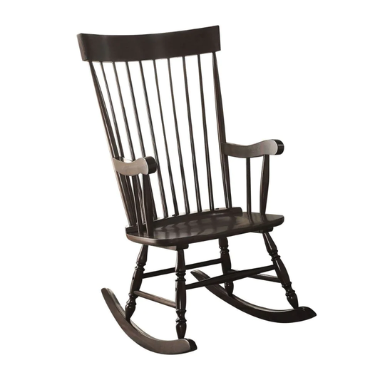 Q-Max Contoured Seat Tall Chair Back Black Rocking Chair