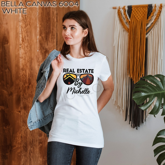 Real Estate Vibes Outfit, Agent Shirt, Gift, Realtor Slim Fit Summer Home Dealer Women's Boyfriend Tee