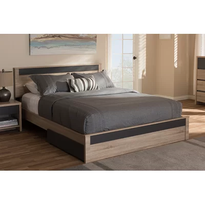 Nord Queen Upholstered Storage Platform Bed