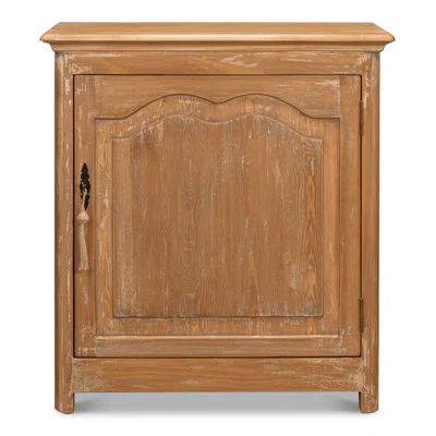 A Very French Solid Wood 1 - Door Accent Cabinet