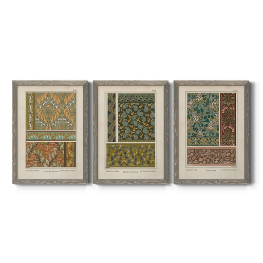 Nouveau Decorative VII-Premium Framed Canvas - Ready to Hang - Multi-Color