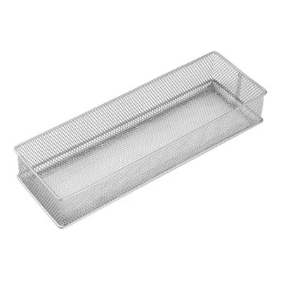 Rebrilliant White Mesh Desk Drawer Organizer Tray For Home And Office - Multipurpose Storage Holder