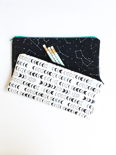 Moon Phase Zipper Pouch, Pencil Lunar Cycle, Autumn Fall Phases, Gifts For Women