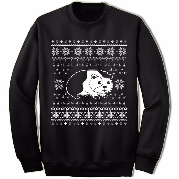 Guinea Pig Christmas Sweater Sweatshirt. Pet Ugly Xmas Sweater