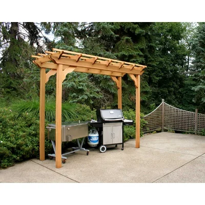 13 Ft. W x 5 Ft. D Solid Wood Pergola