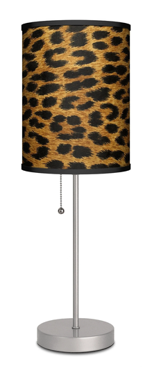 Leopard Print Home Decor Table Lamps For Living Room, Bedroom, Office, Black & Gold Spotted Pattern Lampshade