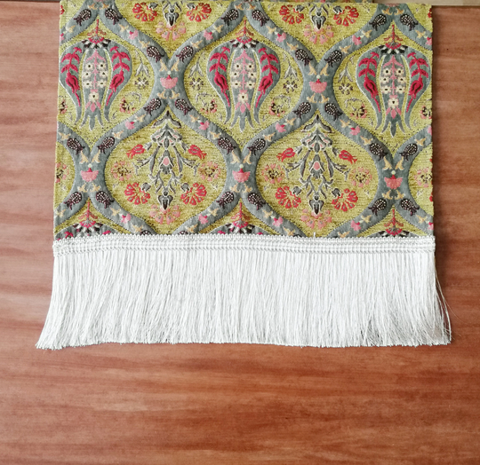 Luxury Mustard Yellow Table Runner 43x17 Bohemian Decorative Home Decor Wedding