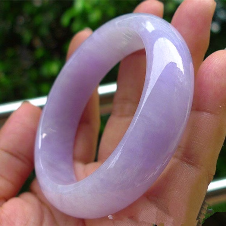 2021 Natural Myanmar Violet Jade Bangle, Hand-Carved Bracelet, Women Bracelets, Jewelry, Jadeite Jewelry