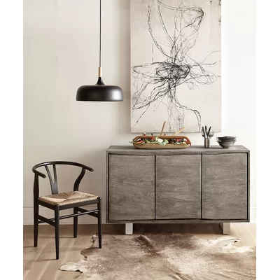 Abelardo 58" Wide Acacia Wood Sideboard